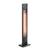 Chauffage de terrasse infrarouge carbone, 2000W, int&eacute;rieur/ext&eacute;rieur, avec t&eacute;l&eacute;commande et minuterie - Hendi