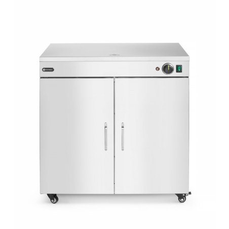 Chauffe-Assiettes Double Professionnel, Acier Inoxydable, 108 Assiettes - Hendi