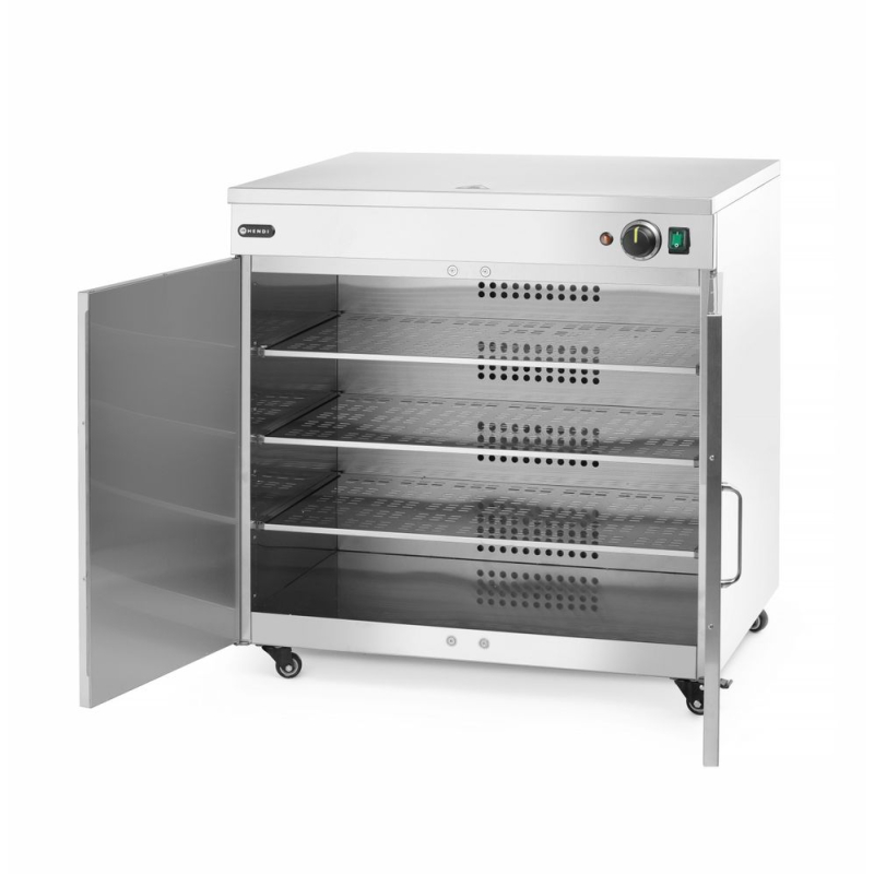 Chauffe-Assiettes Double Professionnel, Acier Inoxydable, 108 Assiettes - Hendi