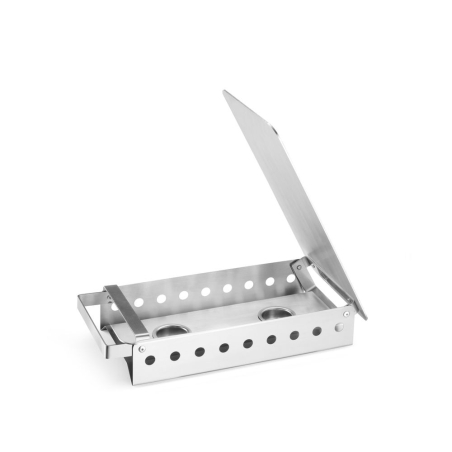 Chauffe-plat Acier Inoxydable avec 2 Porte-Bougies 330x180mm - Hendi