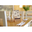 Chevalet de table "R&eacute;serv&eacute;" en bois r&eacute;sistant avec fente pour menu - Hendi