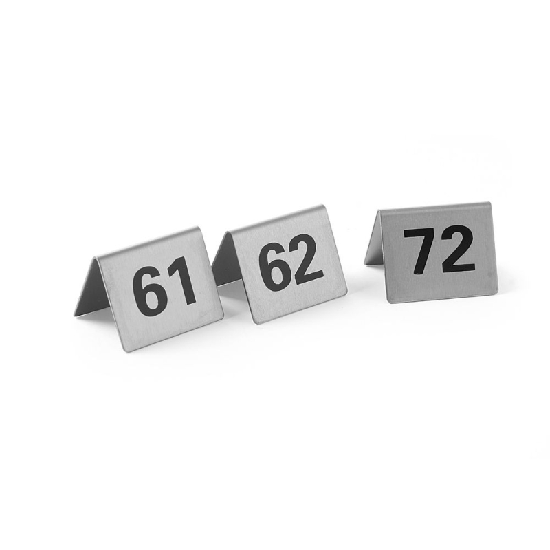 Chevalets de Table Num&eacute;rot&eacute;s 61-72 Professionnels, 50x35x(H)40mm - Hendi