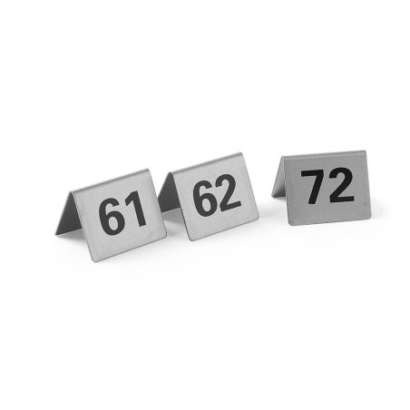 Chevalets de Table Num&eacute;rot&eacute;s 61-72 Professionnels, 50x35x(H)40mm - Hendi