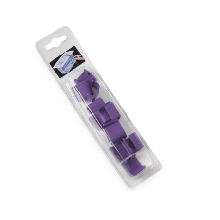 Clips Couvercle Rangement Bo&icirc;tes HACCP Violet - 12 Unit&eacute;s - Hendi