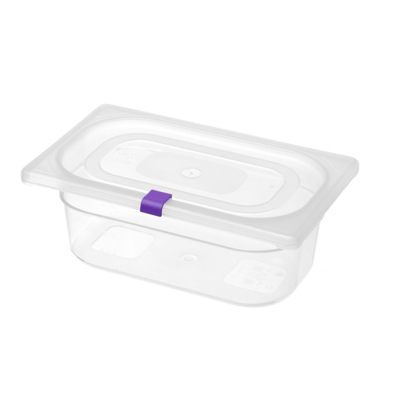 Clips Couvercle Rangement Bo&icirc;tes HACCP Violet - 12 Unit&eacute;s - Hendi