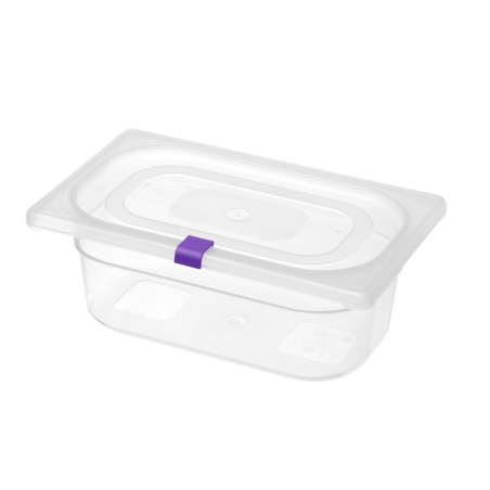 Clips Couvercle Rangement Bo&icirc;tes HACCP Violet - 12 Unit&eacute;s - Hendi