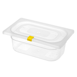 Clips de Couvercle Jaune pour Bo&icirc;tes de Stockage HACCP (Lot de 12 Unit&eacute;s) - Hendi