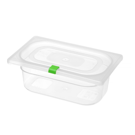 Clips de Couvercle Vert pour Bo&icirc;tes de Stockage HACCP (Lot de 12) - Hendi