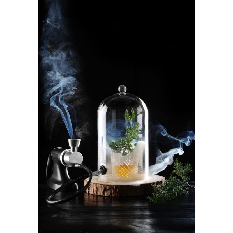 Cloche en Verre Cocktail pour Fumoir avec A&eacute;ration ⌀130mm - Hendi