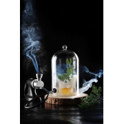 Cloche en Verre Cocktail pour Fumoir avec A&eacute;ration ⌀130mm - Hendi