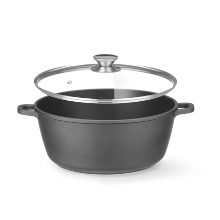 Cocotte antiadh&eacute;sive induction aluminium, 7,5L - Hendi