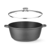 Cocotte en aluminium moul&eacute; antiadh&eacute;sif PTFE, 7L, compatible induction et four 250&deg;C - Hendi