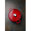 Cocotte Ovale en Fonte &Eacute;maill&eacute;e 3,7L Rouge - Hendi