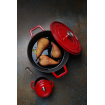 Cocotte Ovale en Fonte &Eacute;maill&eacute;e 3,7L Rouge - Hendi