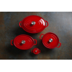 Cocotte Ovale en Fonte &Eacute;maill&eacute;e 3,7L Rouge - Hendi