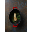 Cocotte Ovale en Fonte &Eacute;maill&eacute;e Rouge 4,4L, 36,5x29 cm, Induction - Hendi