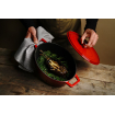 Cocotte Ovale en Fonte &Eacute;maill&eacute;e Rouge 4,4L, 36,5x29 cm, Induction - Hendi