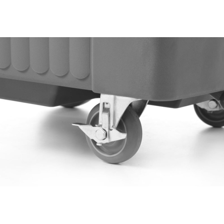 Conteneur Isotherme &agrave; Glace 110L sur Roulettes Professionnel AmerBox - Hendi