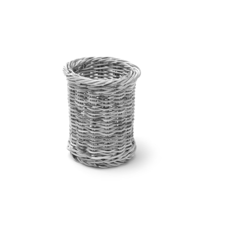 Corbeille &agrave; couvert professionnelle Gris clair ⌀100x(H)120mm - Hendi