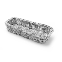 Corbeille &agrave; couvert professionnelle gris clair 270x100x45mm - Hendi