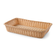Corbeille &agrave; pain GN 1/1, 530x320x(H)90mm, Polypropyl&egrave;ne renforc&eacute; fil d'inox - Hendi