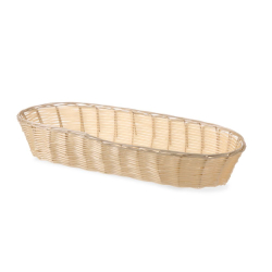 Corbeille &agrave; pain ovale en poly-rotin 375x140x70mm - Hendi