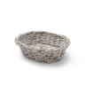 Corbeille &agrave; pain ovale en polypropyl&egrave;ne, gris clair, 250x190mm - Hendi