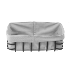 Corbeille &agrave; pain rectangulaire noir mat avec sac lavable 250x180x85mm - Hendi