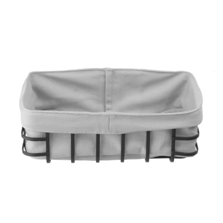 Corbeille &agrave; pain rectangulaire noir mat avec sac lavable 250x180x85mm - Hendi