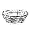 Corbeille en fil d&eacute;corative ronde noire, ⌀250x80mm, r&eacute;f&eacute;rence 425862 - Hendi