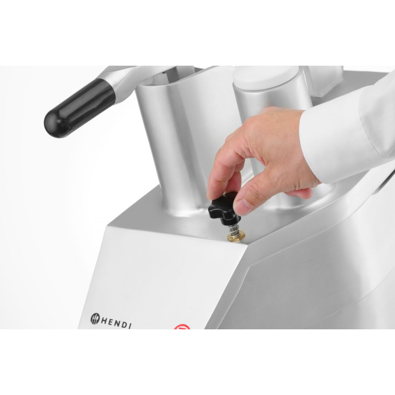 Coupe-l&eacute;gumes &Eacute;lectrique Professionnel Profi Line 550W (230V/295 RPM) avec 5 Disques - Hendi