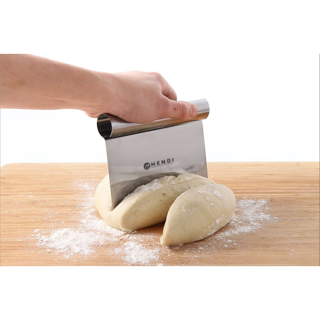 Coupe-p&acirc;te/Racloir professionnel pour boulangerie, dimensions 150x110mm - Hendi
