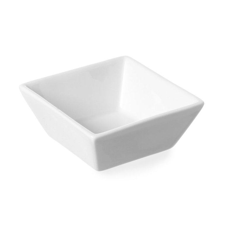 Coupelle Tapas Carr&eacute;e 80x80x35mm - 6 Pi&egrave;ces - Hendi