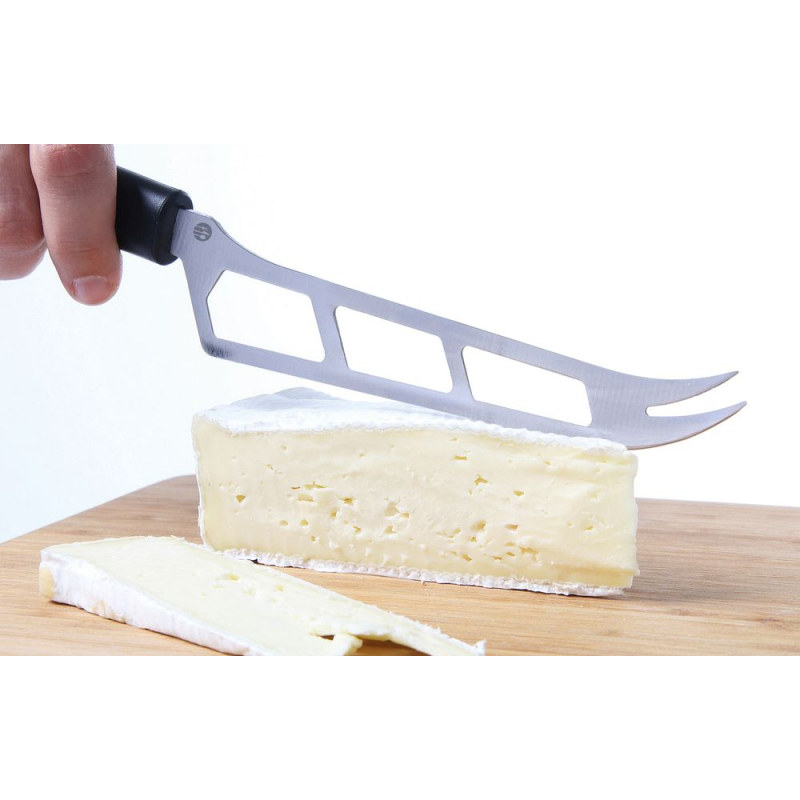 Couteau &agrave; Fromage Mou Professionnel en Inox Noir, Longueur 270mm - Hendi