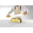 Couteau &agrave; Fromage Professionnel Double Manche Lame Inoxydable 655mm Orange - Hendi