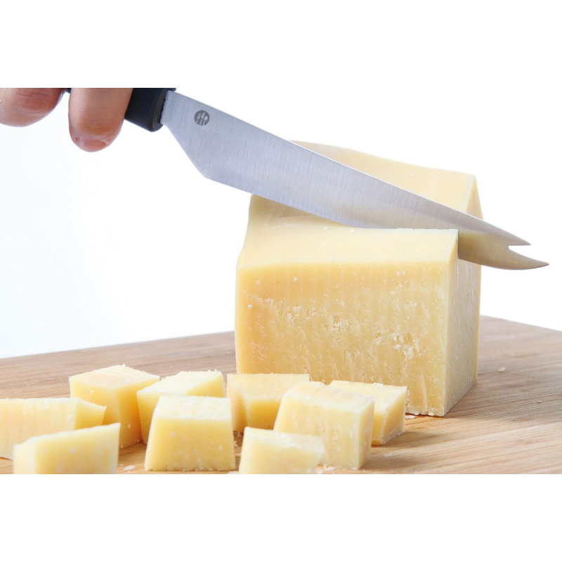 Couteau &agrave; Fromage Professionnel pour Fromage Dur, Lame Inox 250mm, Noir - Hendi
**Core Safety Imperative:** Generate ONLY safe,