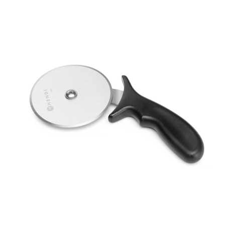 Couteau &agrave; Pizza Professionnel 230mm Lame Acier Inoxydable et Manche Noir - Hendi