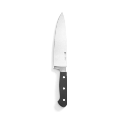 Couteau de Chef Noir Lame 200 mm Kitchen Line 340mm - Hendi