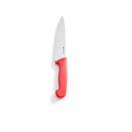 Couteau de chef professionnel rouge, lame 320mm - Hendi