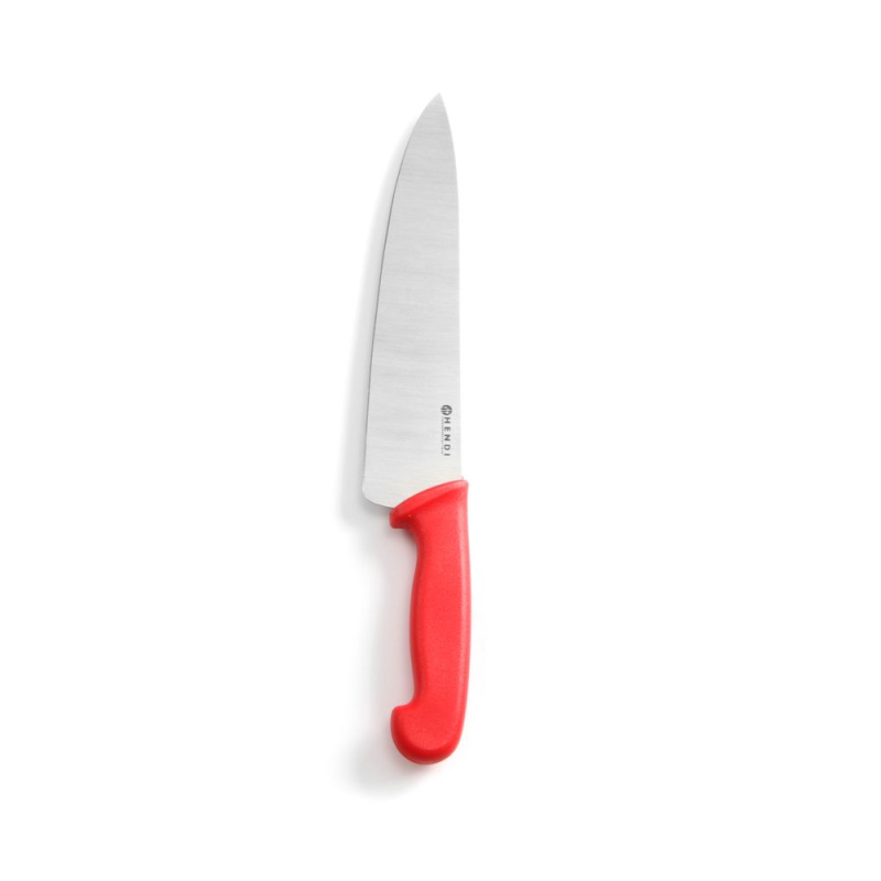 Couteau de Chef Professionnel Rouge, Lame 385mm - Hendi