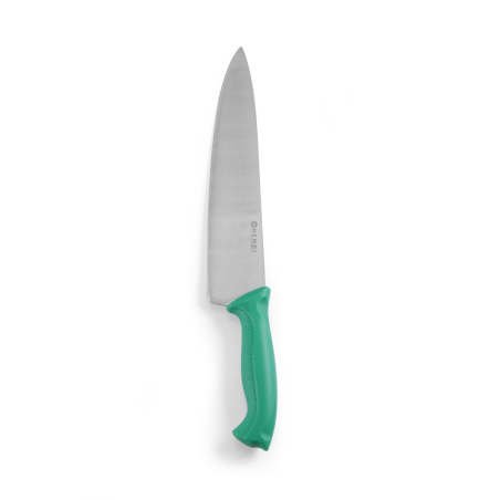 Couteau de Chef Professionnel, Lame 385mm, Couleur Vert - Hendi