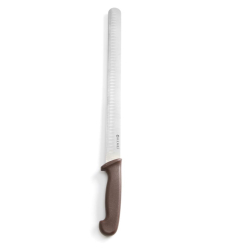 Couteau de Cuisine Professionnel pour Jambon et Saumon, Brun 490mm - Hendi