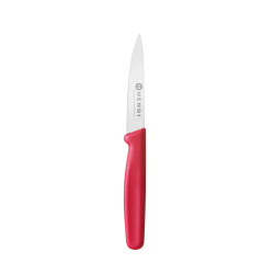 Couteau &eacute;plucheur pointu professionnel rouge, L 192mm - Hendi