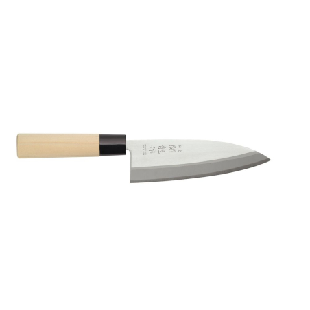 Couteau japonais Deba pour filetage et d&eacute;sossage poissons et volaille, lame 275mm - Hendi