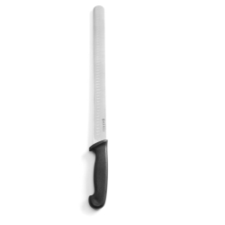 Couteau professionnel &agrave; jambon et saumon, lame 490mm, Noir - Hendi