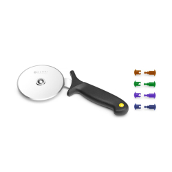 Couteau Roulette &agrave; Pizza Professionnel HACCP Lame Inox Noir - Hendi