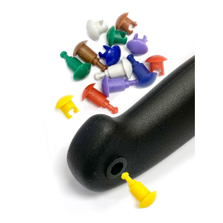 Couteau Roulette &agrave; Pizza Professionnel HACCP Lame Inox Noir - Hendi