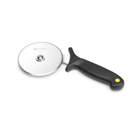 Couteau Roulette &agrave; Pizza Professionnel HACCP Lame Inox Noir - Hendi