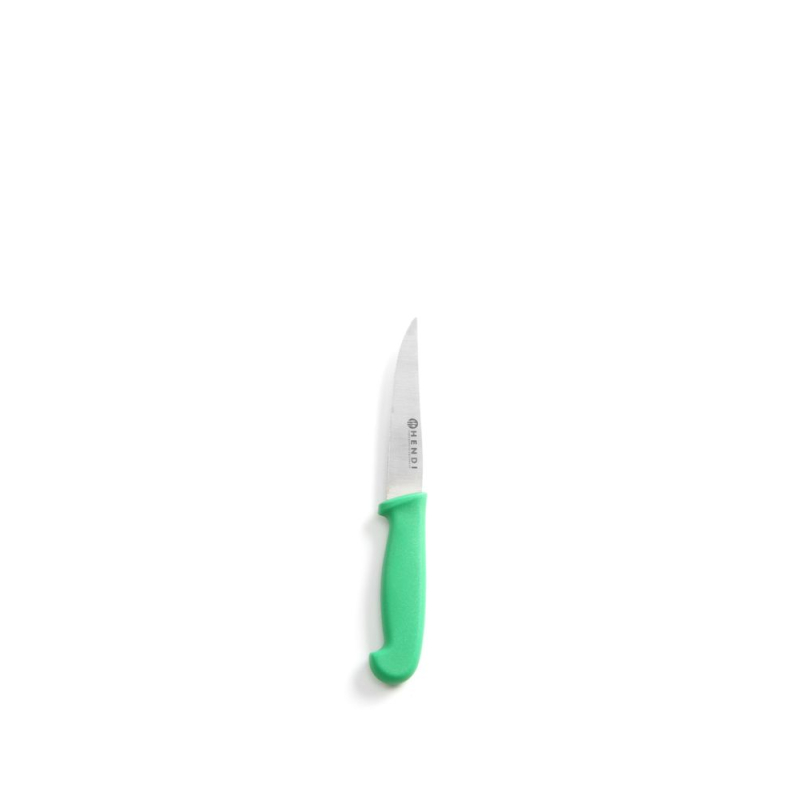 Couteau Universel Dentel&eacute; Vert 205mm Cuisine Professionnelle - Hendi