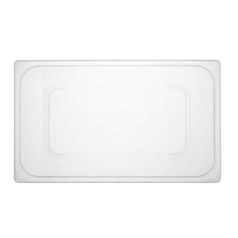 Couvercle Bac Gastro GN 1/1 Polypropyl&egrave;ne Transparent 530x325mm - Hendi